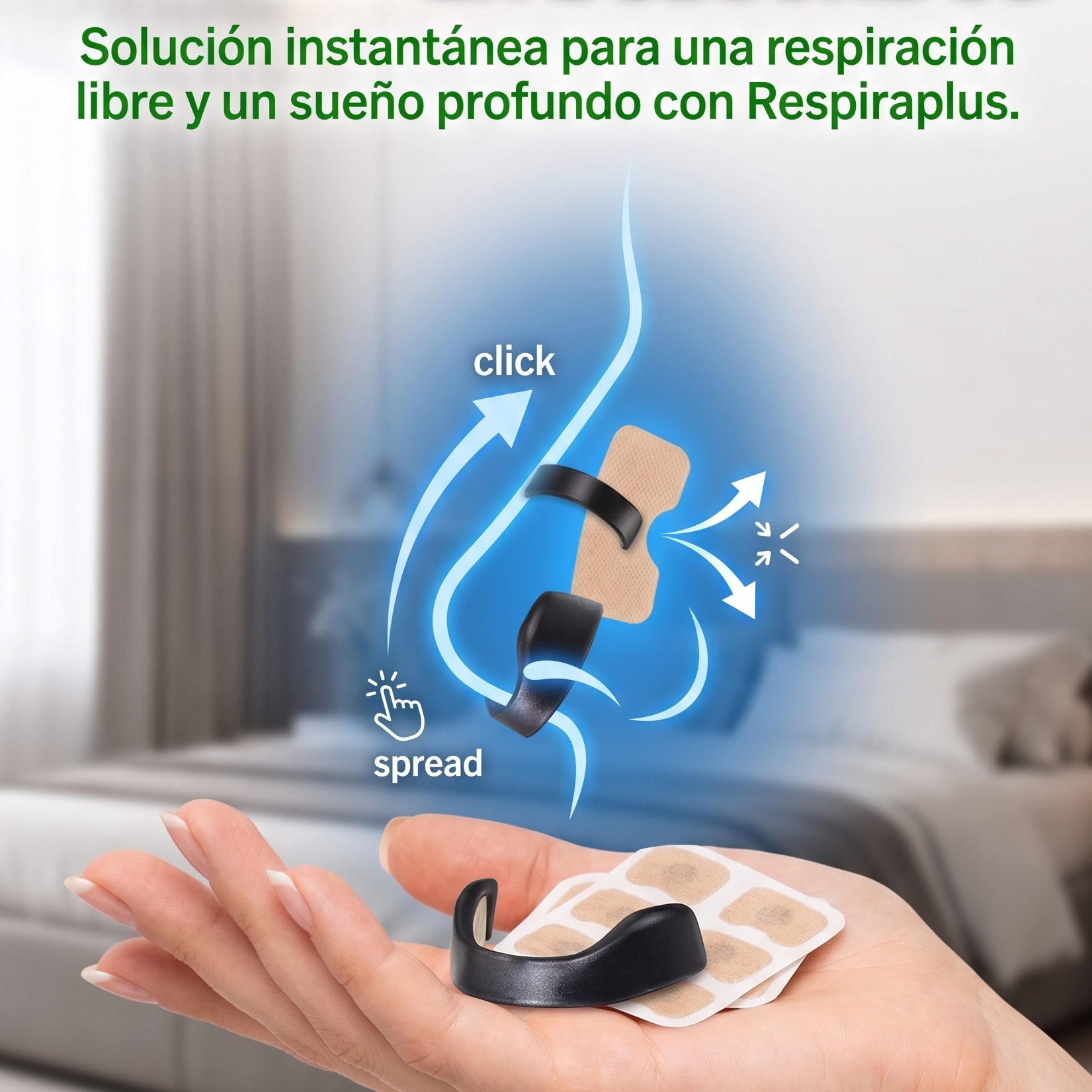 RespiraPlus™ Abre tus vías nasales al instante y descansa mejor cada noche
